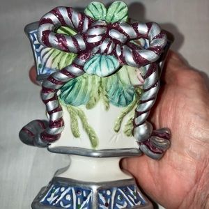 Fitz & Floyd For All Seasons Small Pedestal Vase/Candleholder